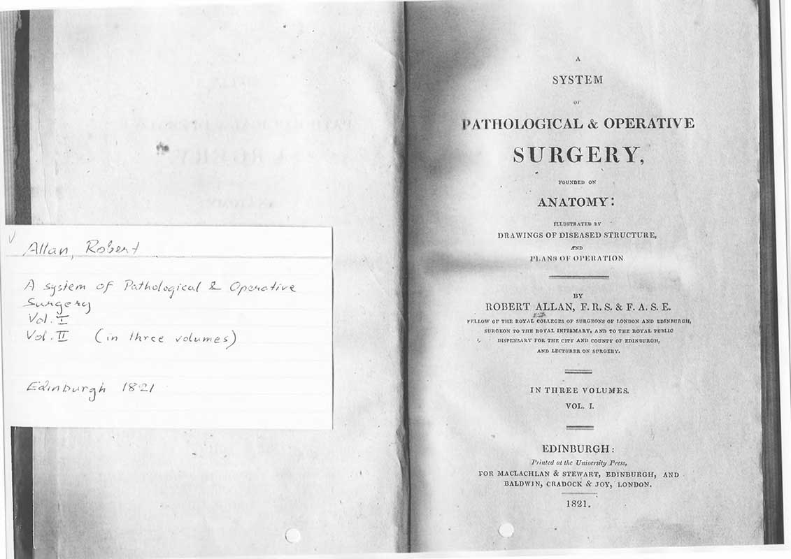 Allan, R. Patol. och kirurgi 1821