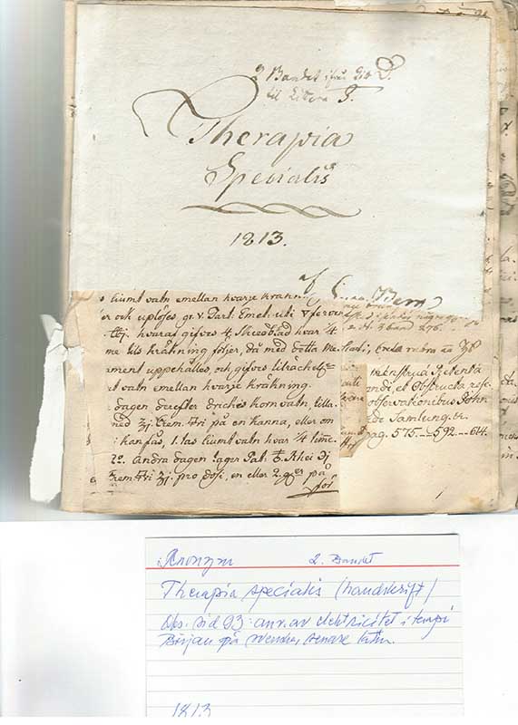 Anonyma anteck. 2. bandet 1813