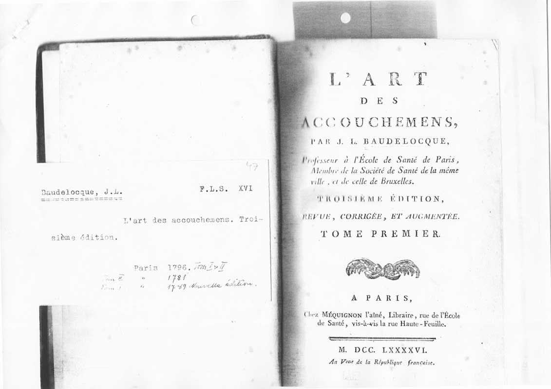 Badelocque J L. Obstretik 1796