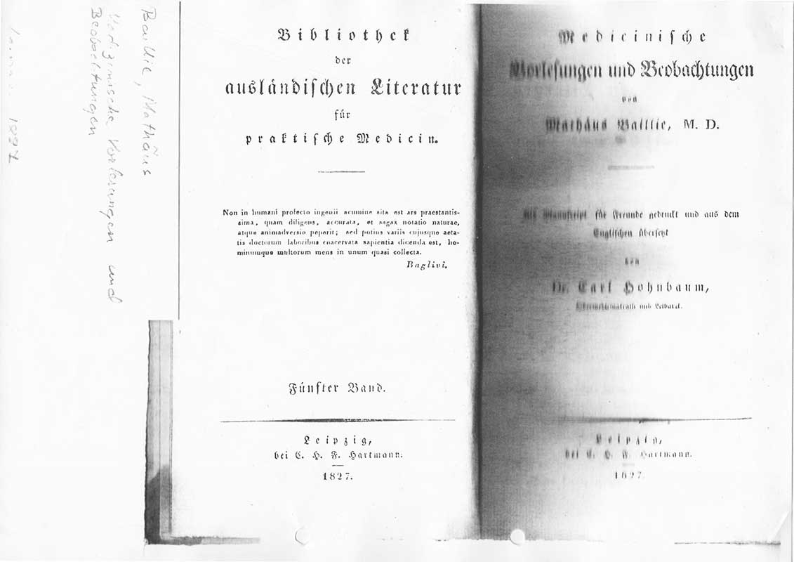 Baillie M. Year book 1827