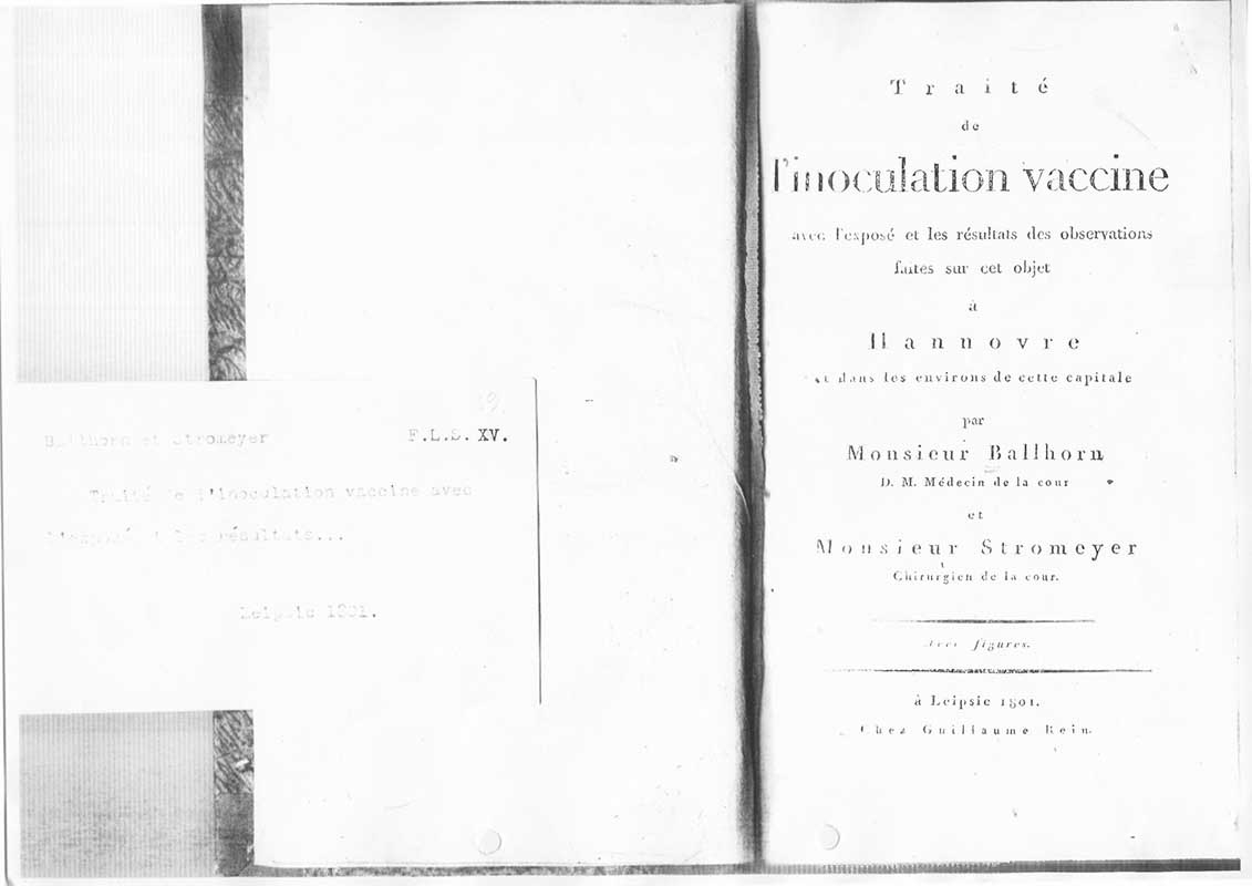 Ballhorn et Stromeyer Vaccinering 1801