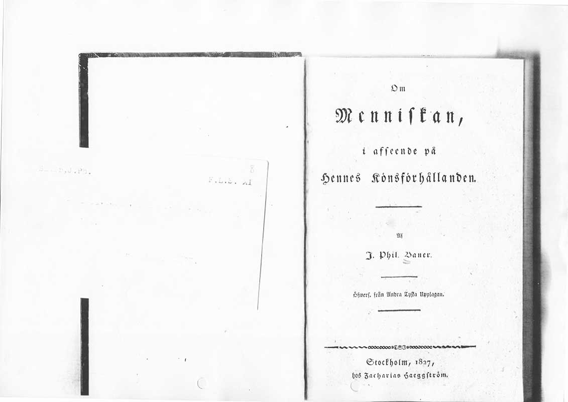Baner, J Ph. Sexologi 1827