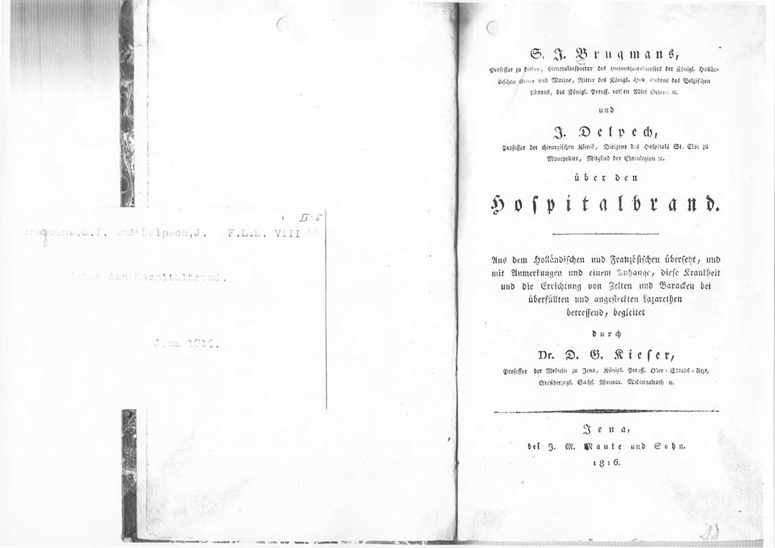 Brugmans, S I. Infektioner 1816