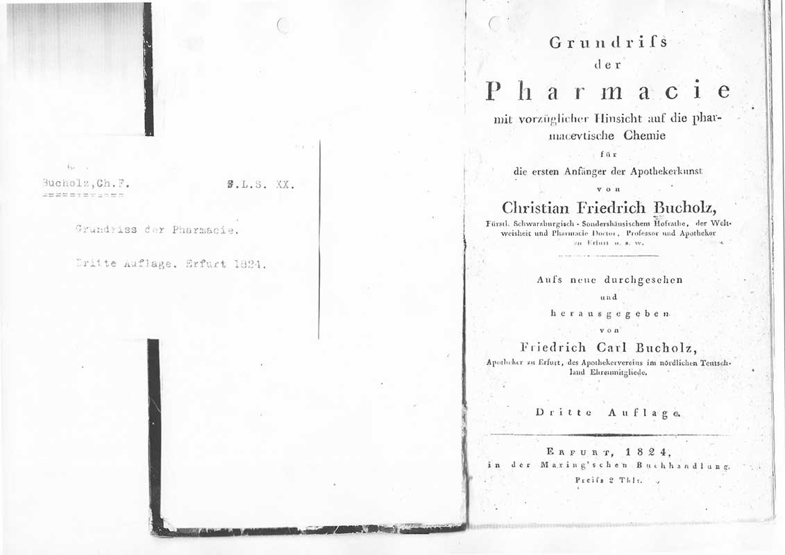 Bucholz, Ch. Fr. Farmakologi 1824