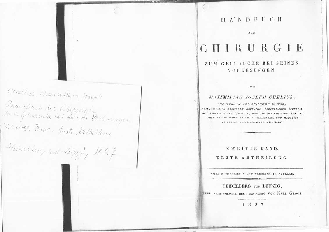 Chellius, M.J. Kirurgi 1827