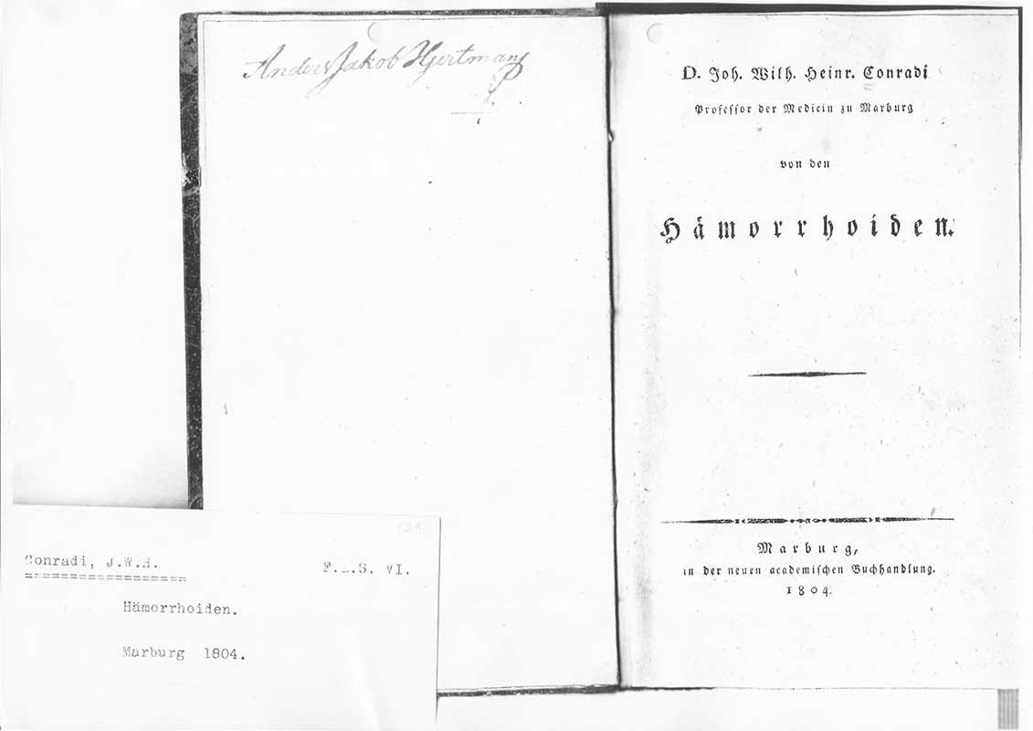 Conradi, J.W.H. Hemmoroider 1804
