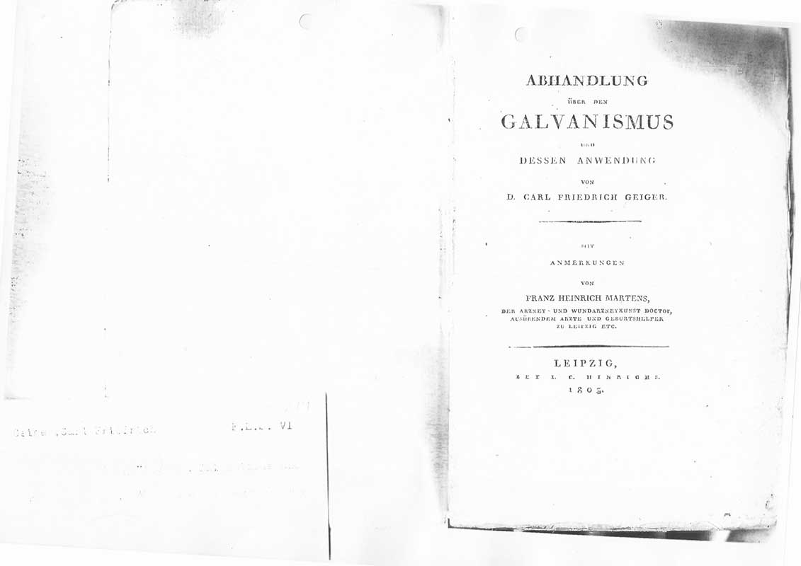 Geiger, C.Fr. Avhandl. 1805