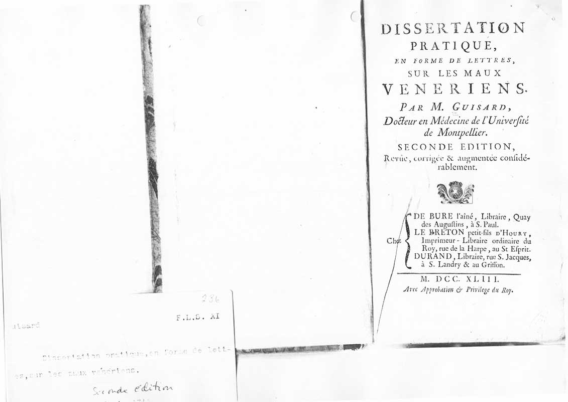 Guisard Avhandl. Venerisk. sj. 1743