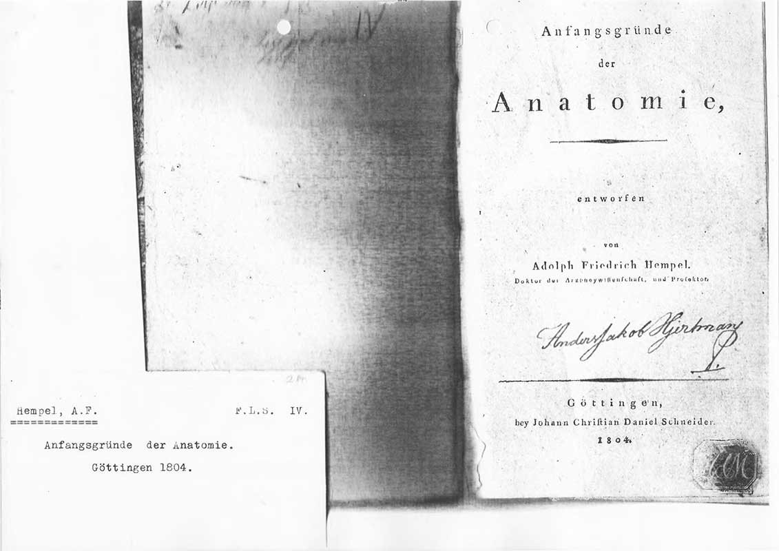 Hempel, A.F. Anatomi 1804
