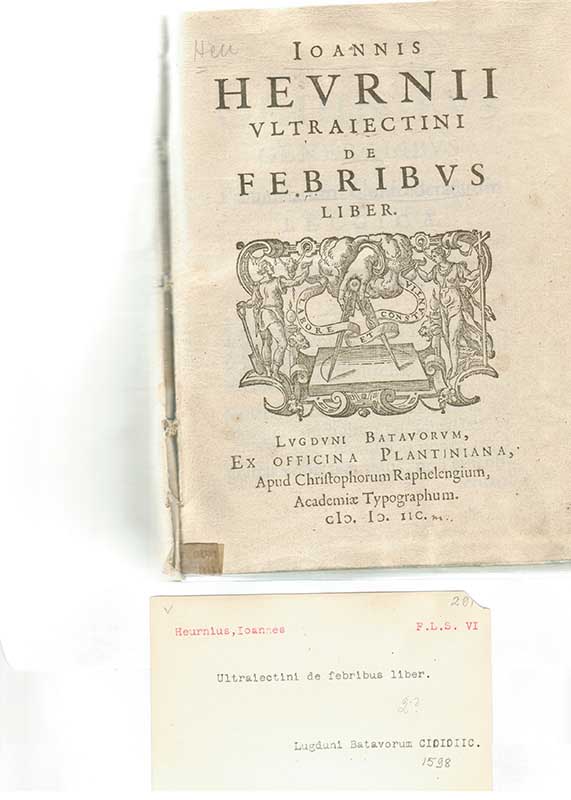 Heurnius, I. Epidemiologi 1598