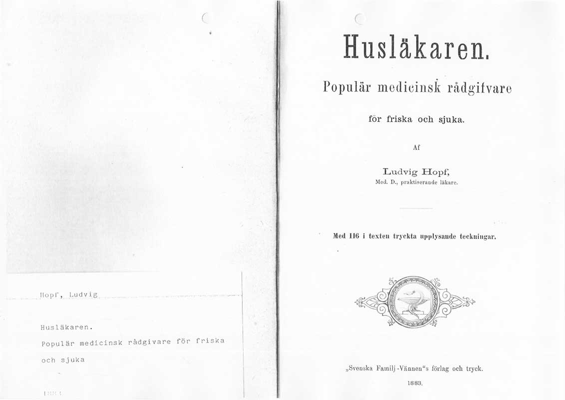 Hopf, L. Husläkaren 1883.