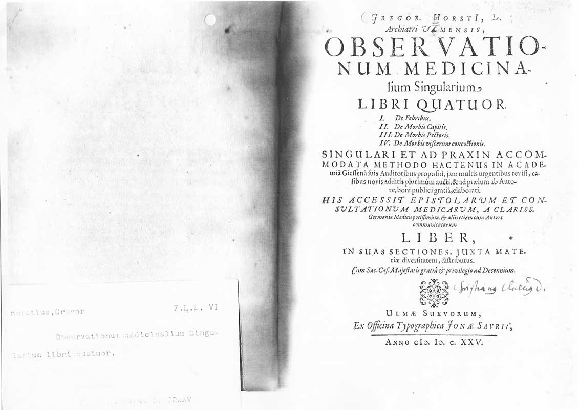 Horst, G. Allmän medicin 1625