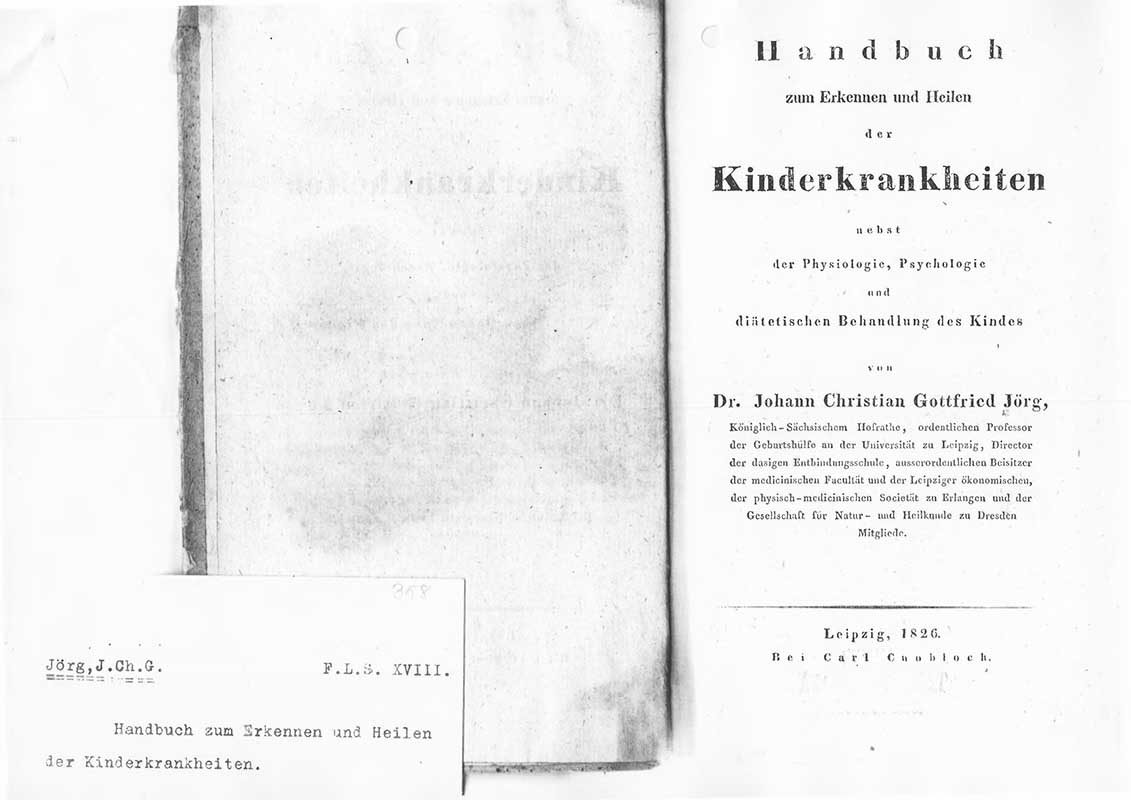 Jörg, J.Ch.G. Pediatrik 1826