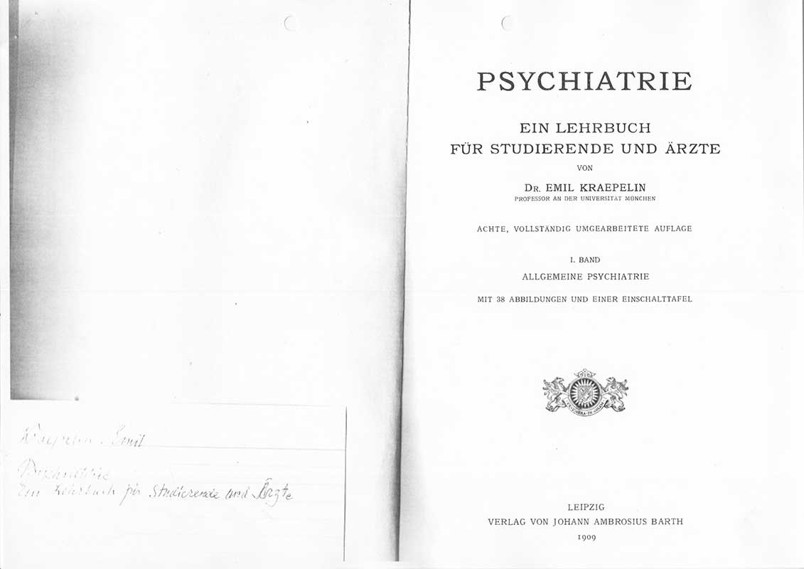 Kraepelin, E. Psykiatri 1909
