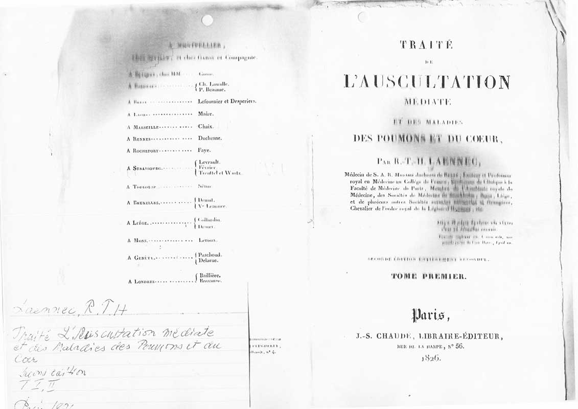 Laennec, R. Medicinsk diagnostik 1826