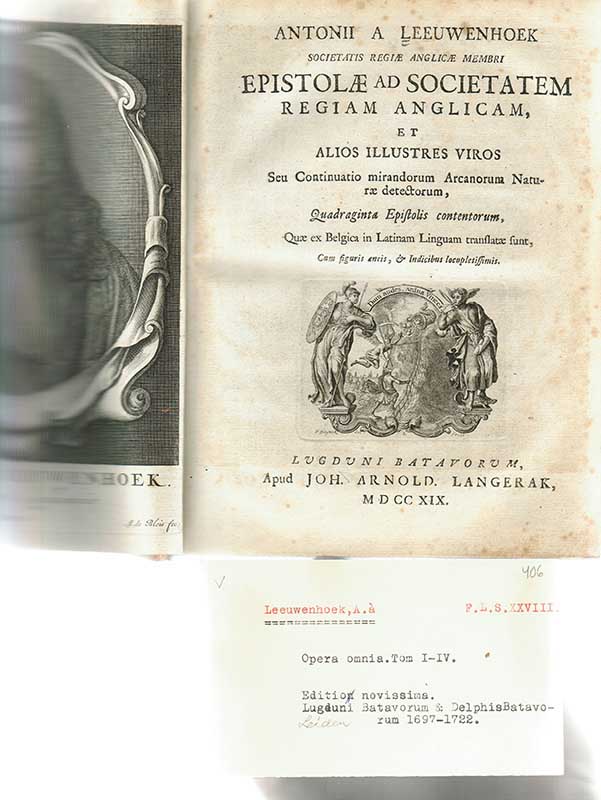 Leeuwenhoek, Epistolae Societatem