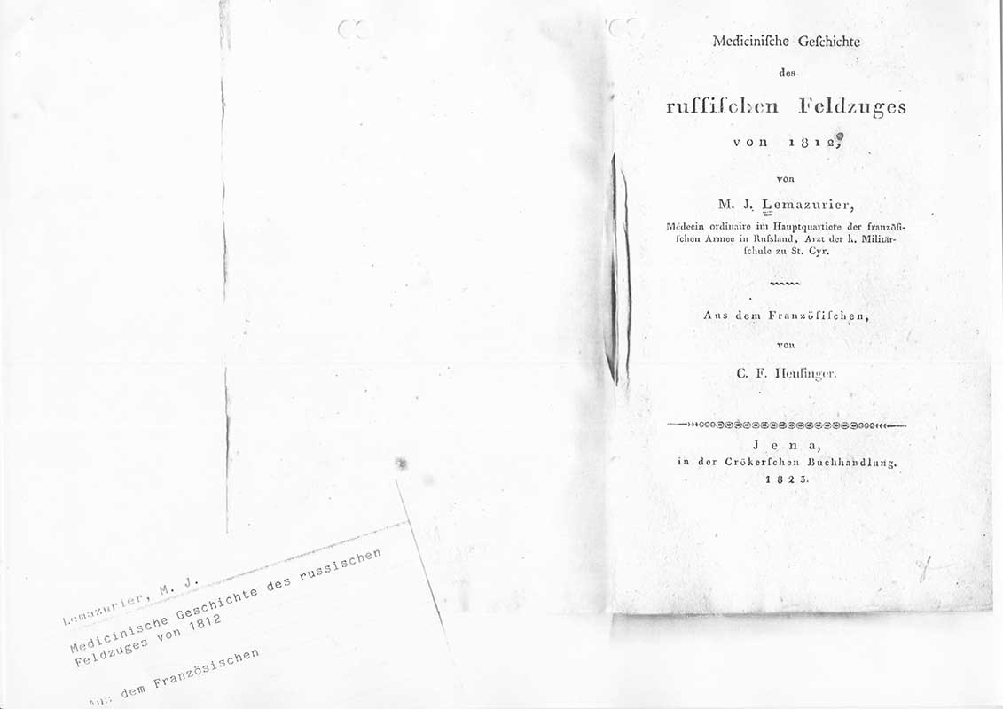 Lemazurier, M.J. Militärmedicin 1812