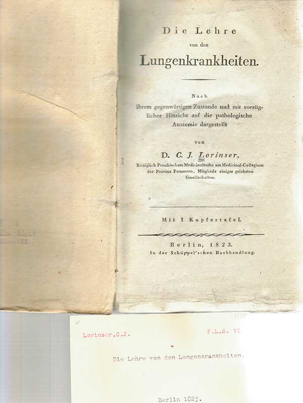 Lorinser, C.J. Lungsjukdomar 1823