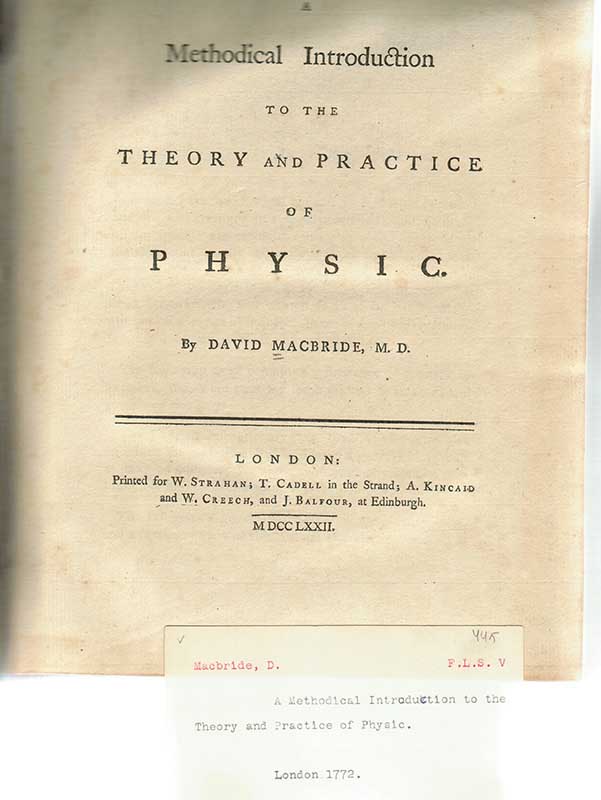 Macbride, D Fysik 1772