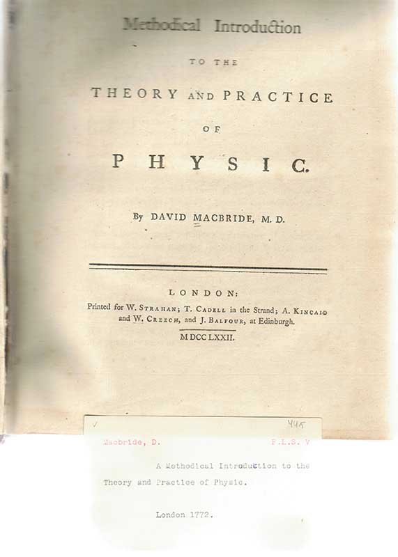 Macbride, D. Fysik II 1772