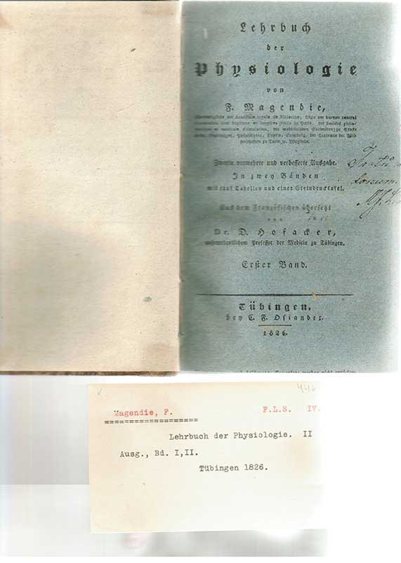 Magendie, F. I Fysiologi 1826