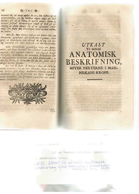 Martin, R. Nervers anatomi 1763