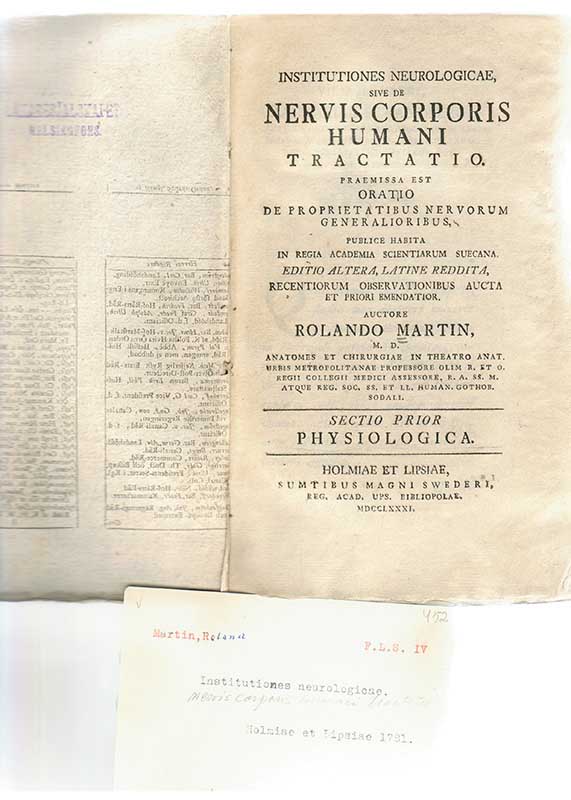 Martin, R. Neurologi 1781