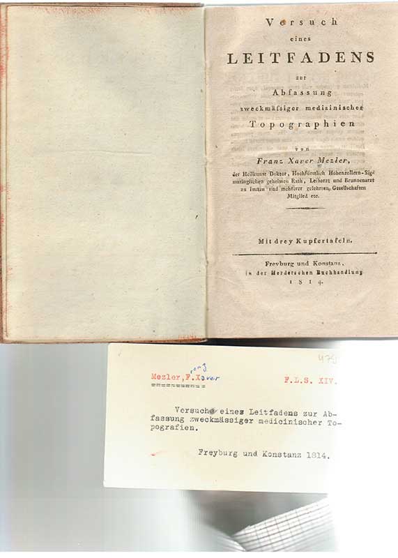 Mezler, F.X.Topografie 1814