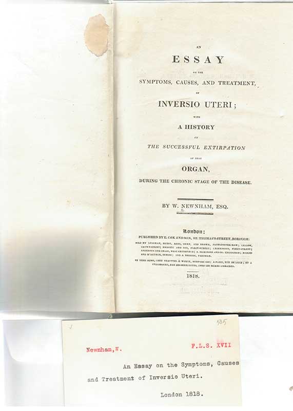 Newham W. Gynekologi 1818