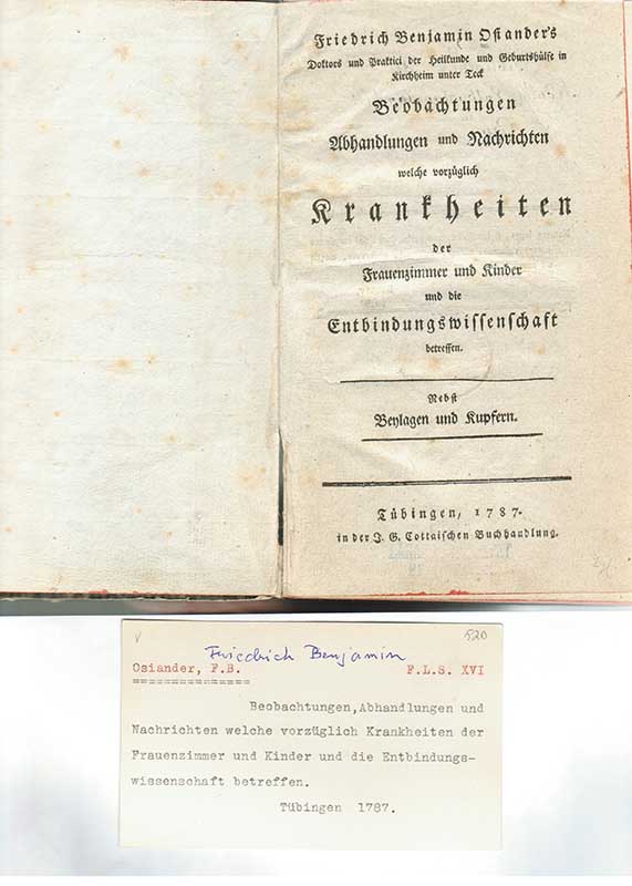 Osiander, F.B. Obstetrik 1787