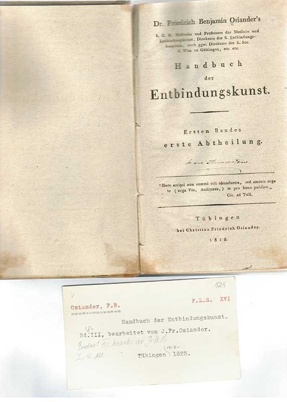 Osiander, F.B. Obstetrik 1818