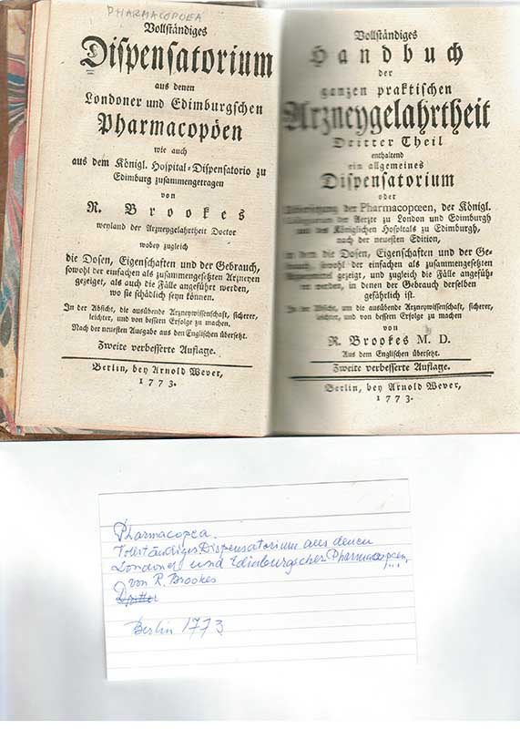 Pharmacopea Londoner und Edinburgscher 1773