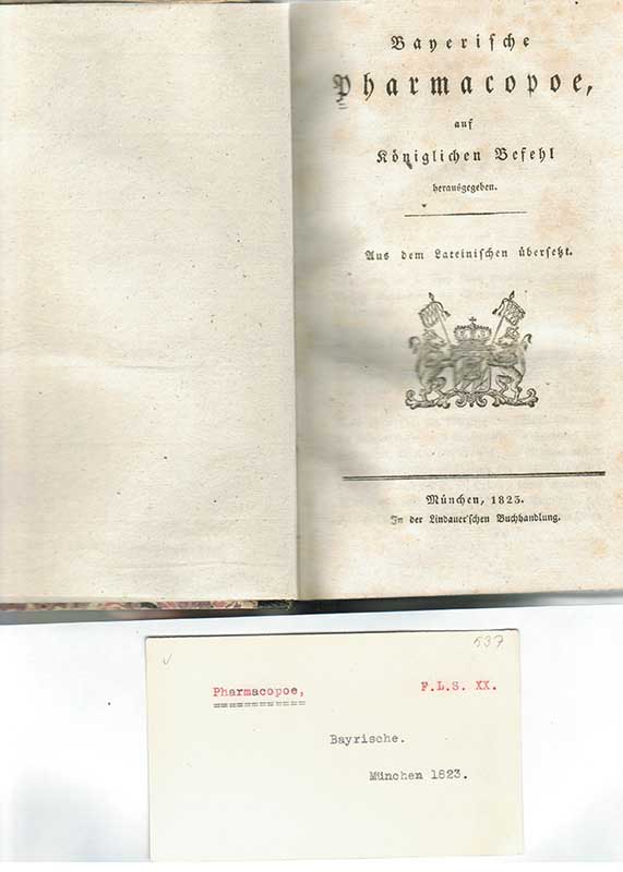 Pharmacopoe Bayrische 1823