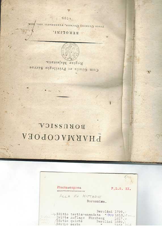 Pharmacopoea Borussica 1799