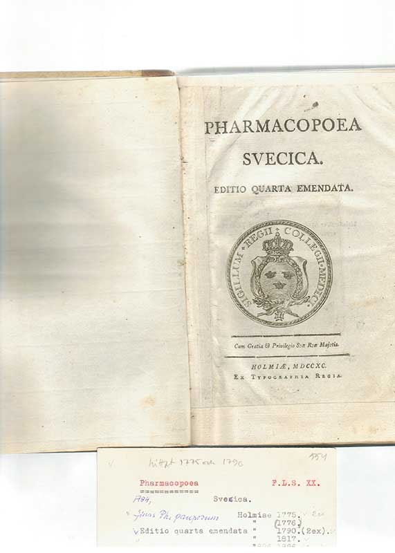 Pharmacopoea Svecica, 1790