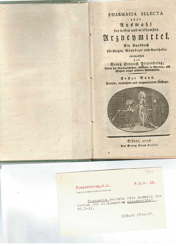 Piepenbring, G.H. Arzneimittel I-II 1796-97