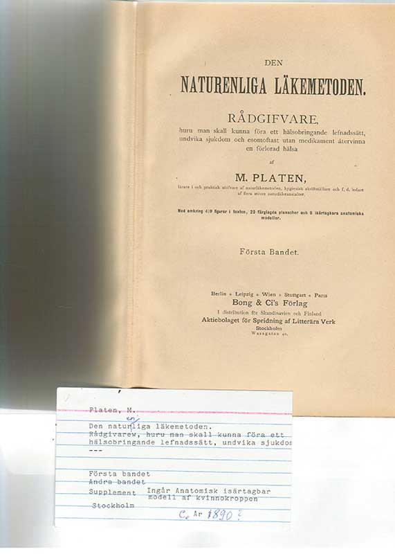 Platen, M. Naturl.läkemetoden I 1890