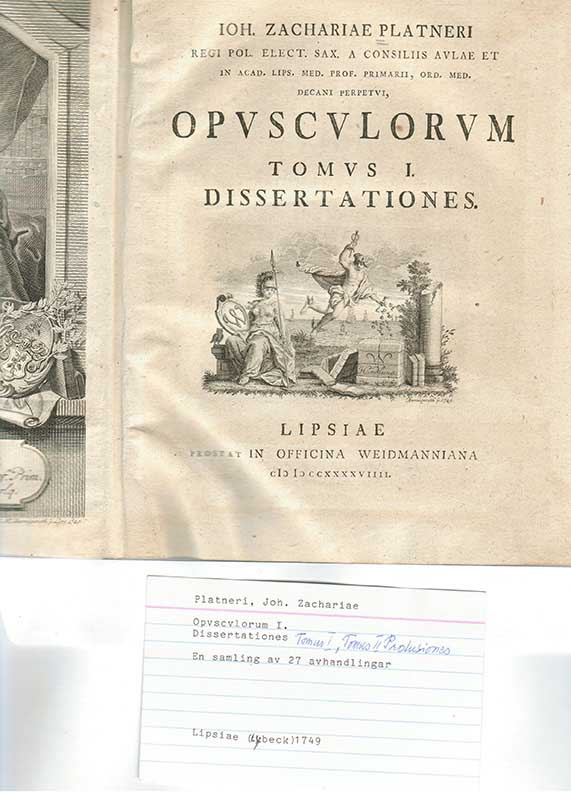 Platneri, J.Z. Avhandlingar 1749