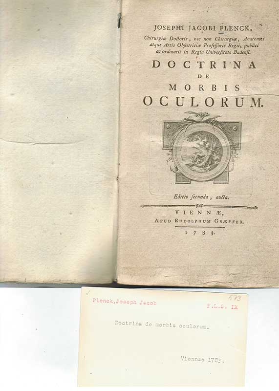 Plenck, J.J. Ögonsjukdomar 1783