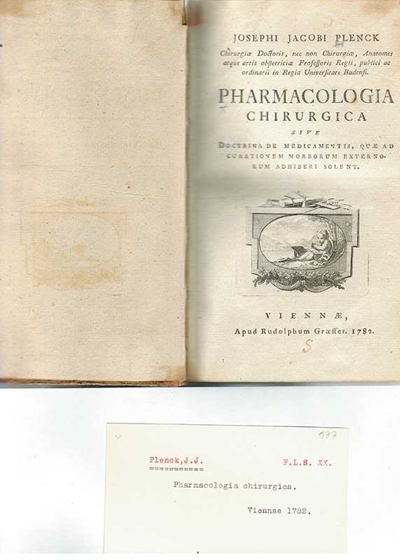 Plenck, J.J. Pharmacologica chir. 1782