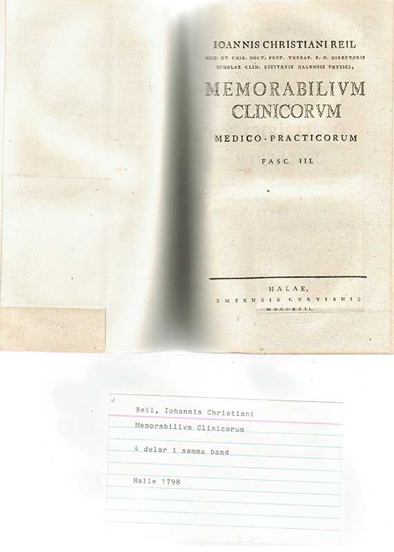 Reil, J.Ch. Allmän medicin III 1792