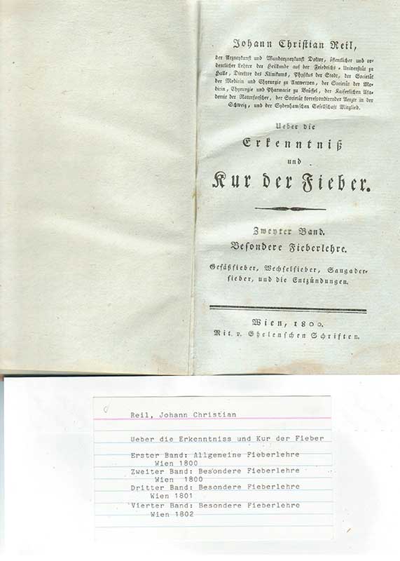 Reil, J.Ch. Febersjukdomar II 1800
