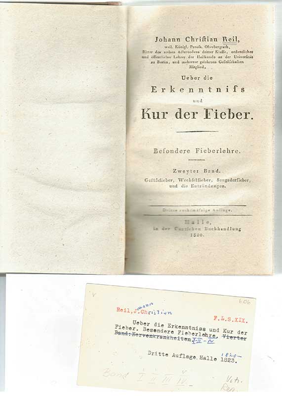 Reil, J.Ch. Febersjukdomar II 1820