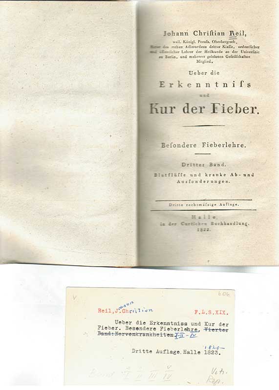 Reil, J.Ch. Febersjukdomar III 1820