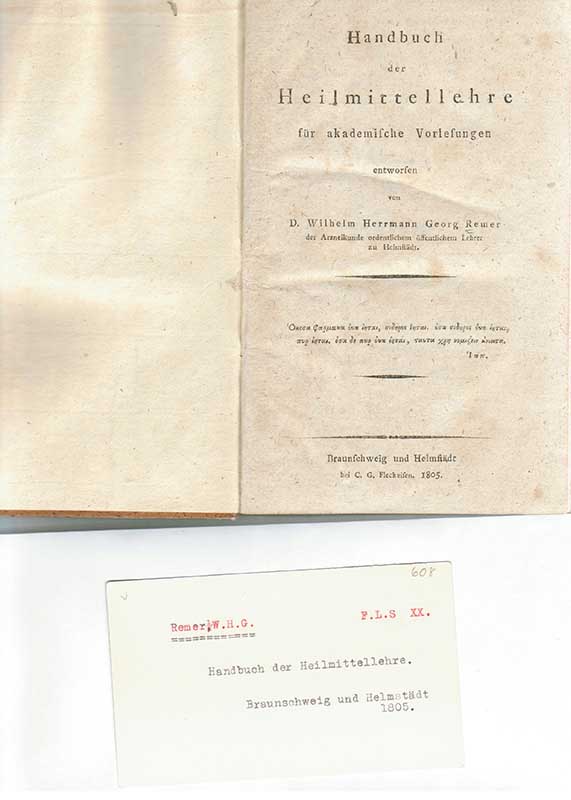 Remer, W.H.G. Farmakologi 1805