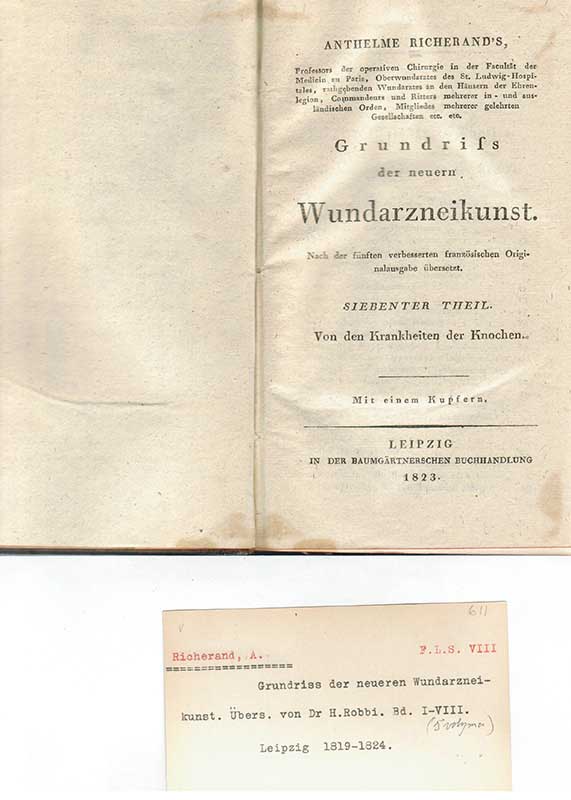 Richerand, A. Kirurgi VII 1823