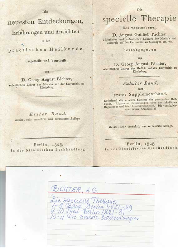 Richter, A.G. Allmän medicin X 1828