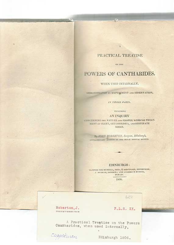 Roberton, J. Farmakologi 1806