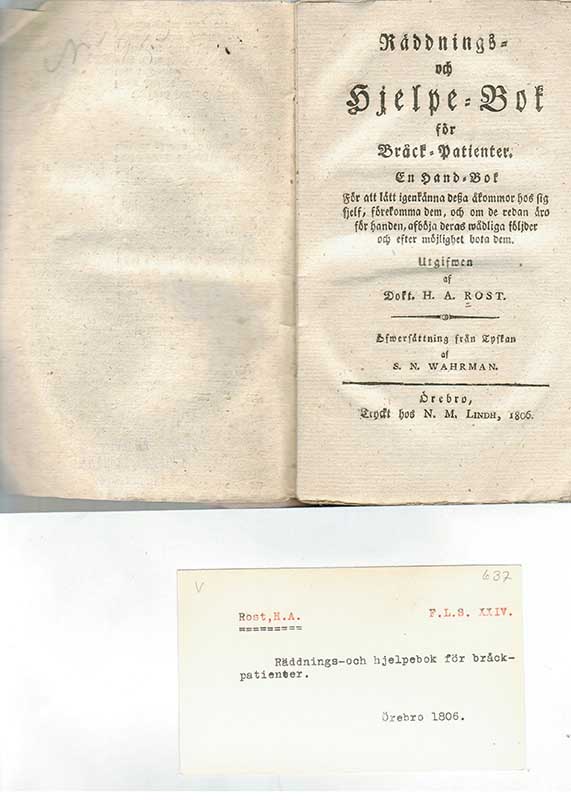 Rost, N.A. Kirurgi 1806