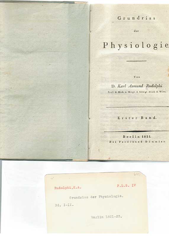 Rudolphi, K.A. Fysiologi I-II 1821-23